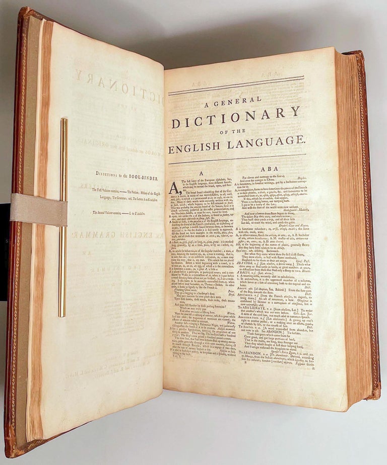 A Dictionary of the English Language (in 2 vols.)