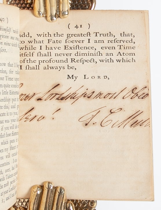 A Letter Humbly Address'd to the Right Honourable the Earl of Chesterfield (Signed First Edition)