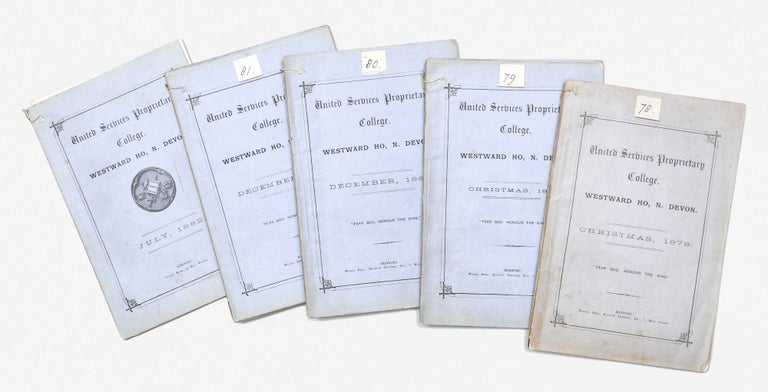 Complete set of School Lists, etc. for the United Services Proprietary College, Westward Ho, N. Rudyard Kipling.