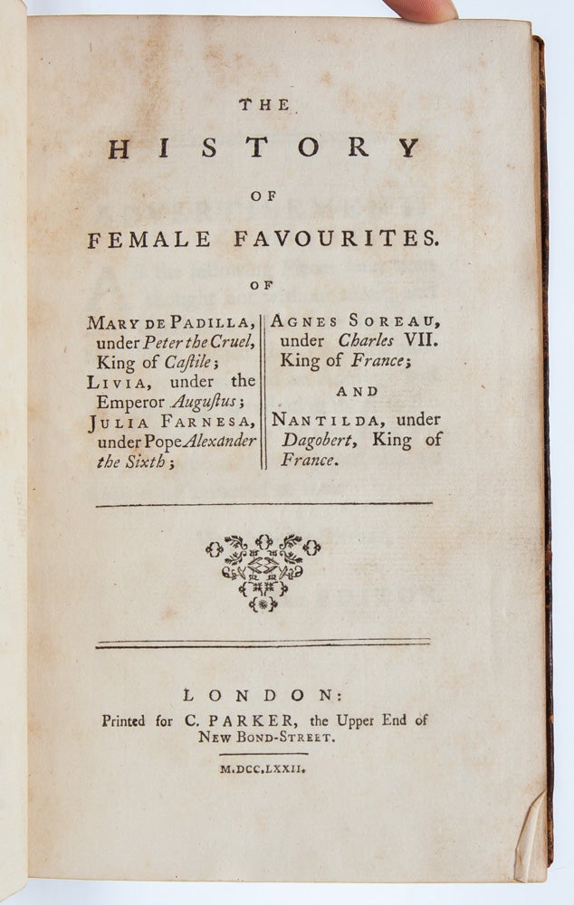 The History of Female Favourites...