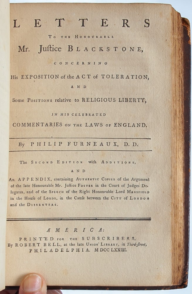 An Interesting Appendix to Sir William Blackstone's Commentaries on the Laws of England...