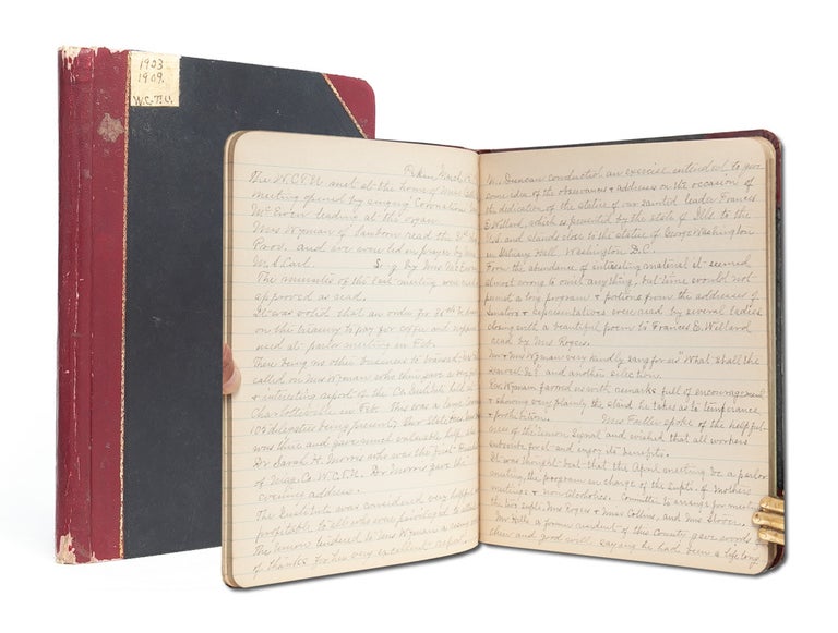 Item #5009) Secretary's Book of the Pekin Women's Christian Temperance Union, Organized April 20,...