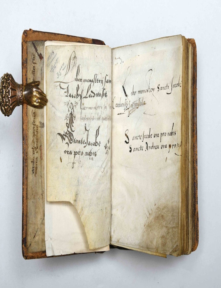 A compilation of devotional and other texts in Latin, illuminated manuscript on parchment.