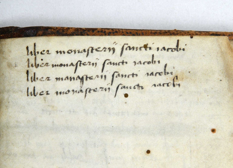 A compilation of devotional and other texts in Latin, illuminated manuscript on parchment.