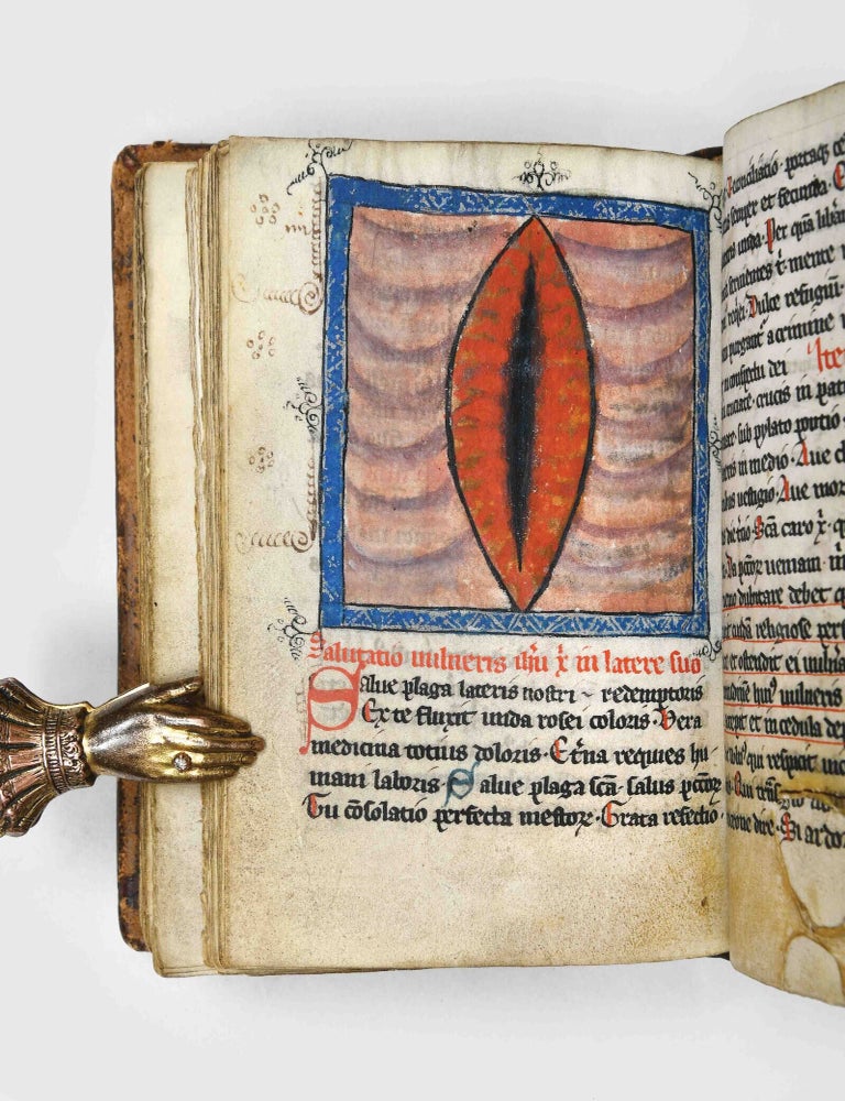 A compilation of devotional and other texts in Latin, illuminated manuscript on parchment.