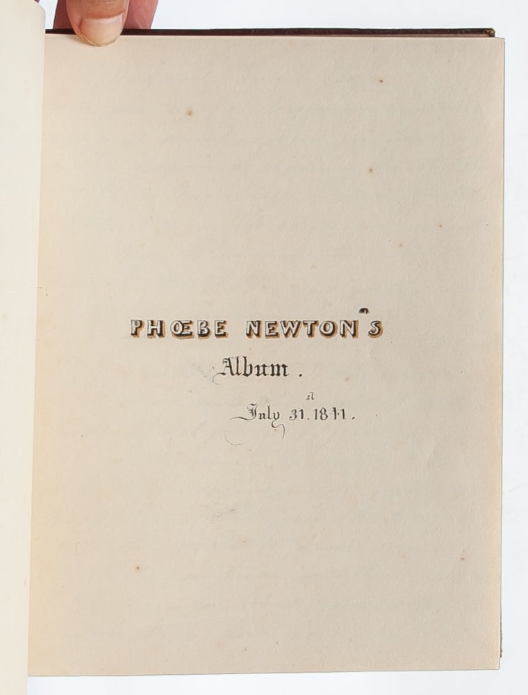 Item #5032) Religious and literary commonplace book of a young woman. Commonplace Book, Frances...
