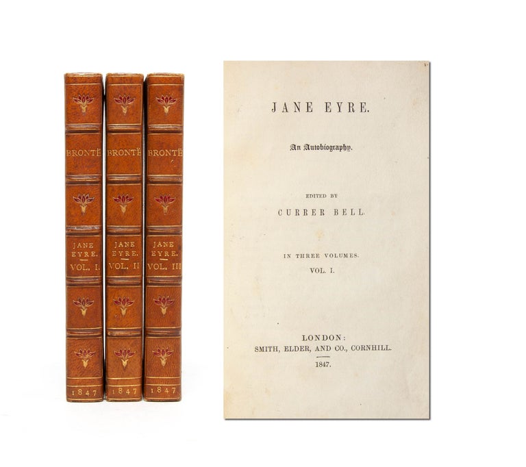 Item #5040) Jane Eyre (in 3 vols.). Charlotte Bronte, Currer Bell