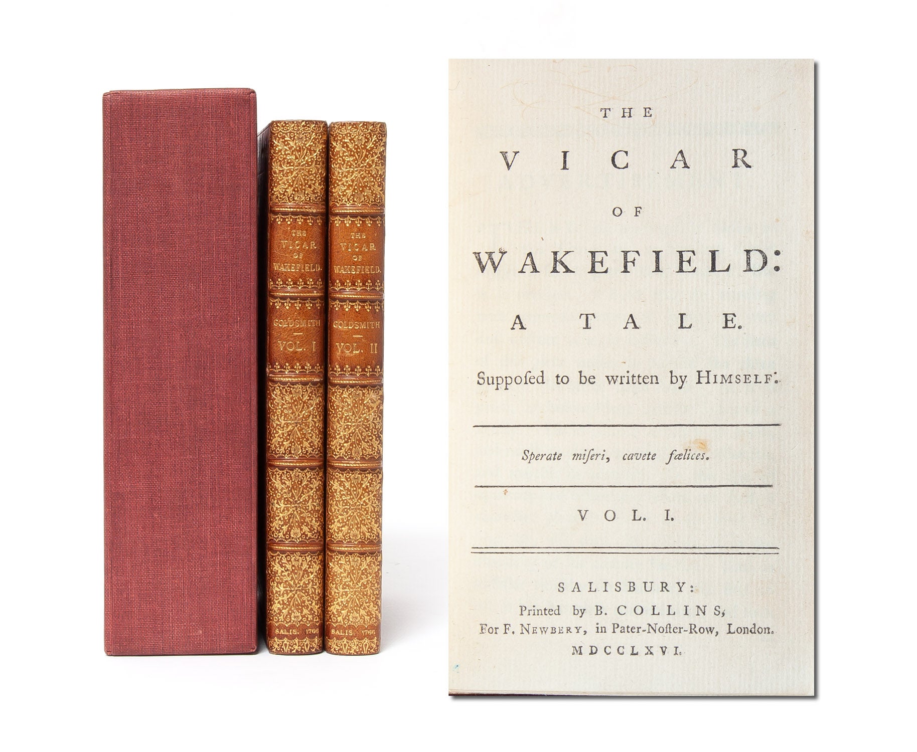 (Item #5067) The Vicar of Wakefield (in 2 vols.). Oliver Goldsmith.