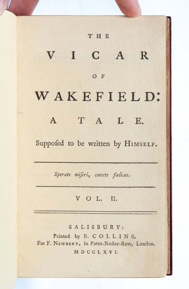 The Vicar of Wakefield (in 2 vols.)