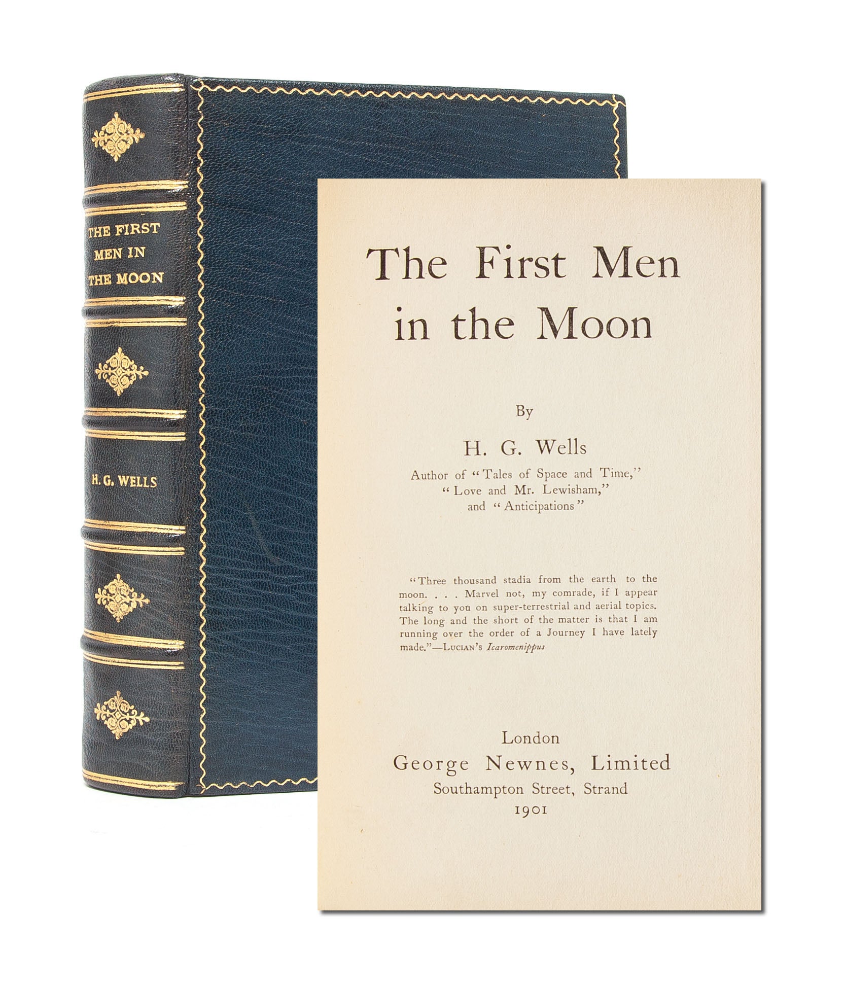 (Item #5093) The First Men in the Moon. H. G. Wells.