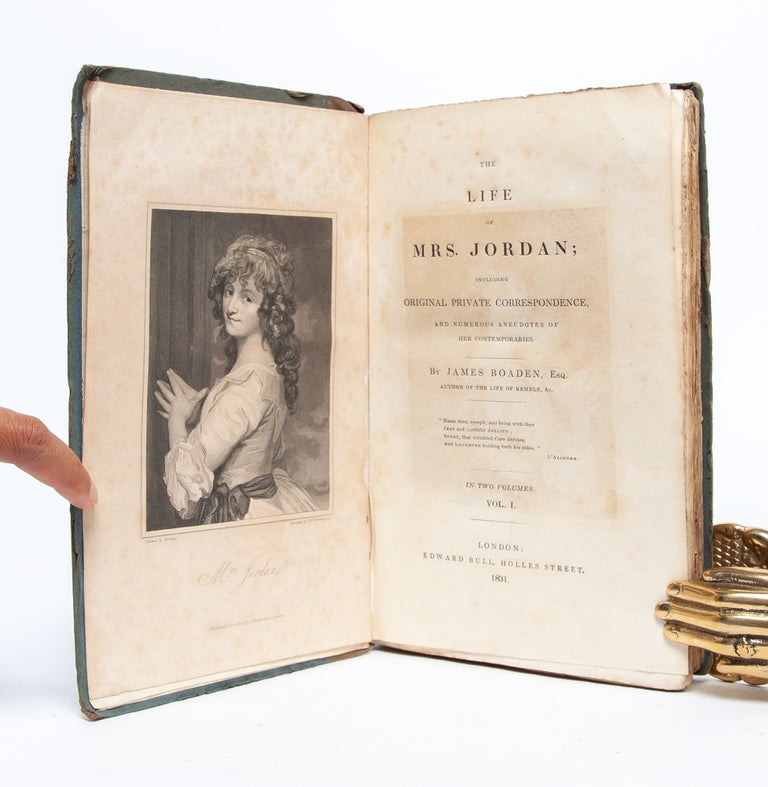Life of Mrs. Jordan; including original private correspondence and numerous anecdotes of her contemporaries (in 2 vols.)
