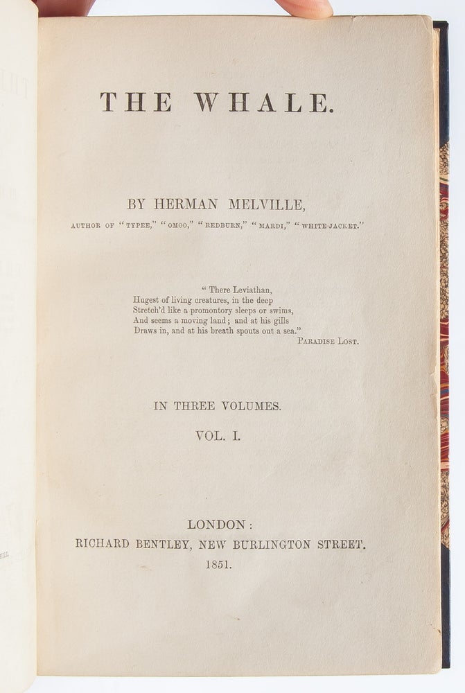 The Whale; or, Moby Dick (in 3 vols.)