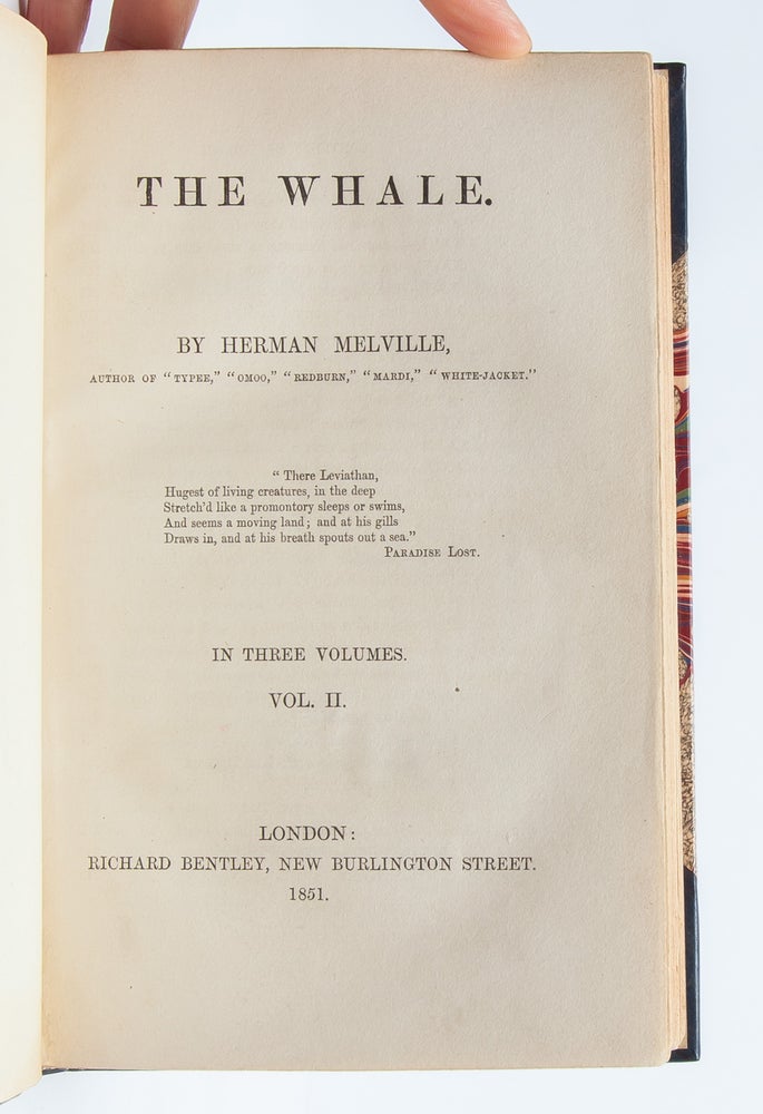 The Whale; or, Moby Dick (in 3 vols.)