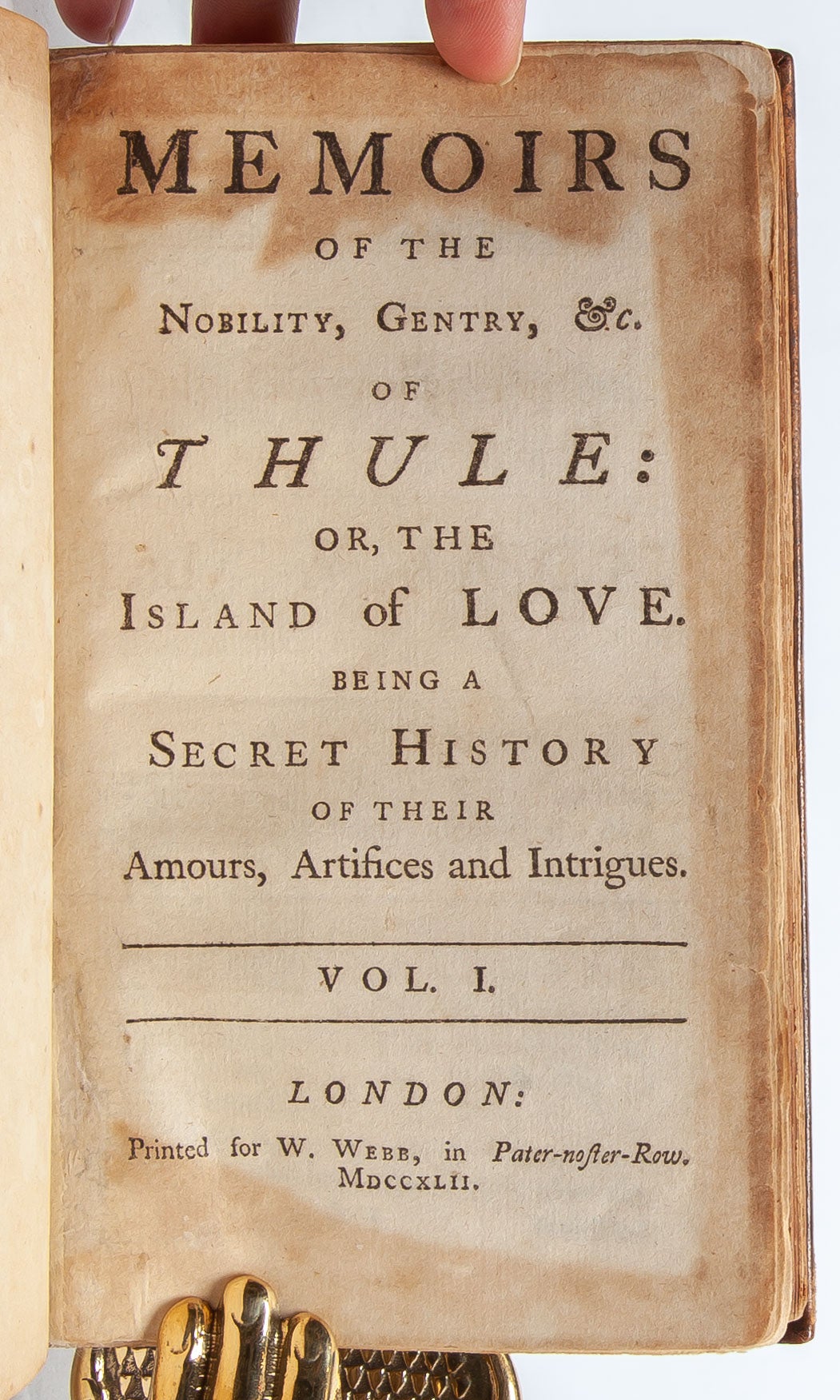 Memoirs of the Nobility, Gentry andc. of Thule or, The Island of Love photo