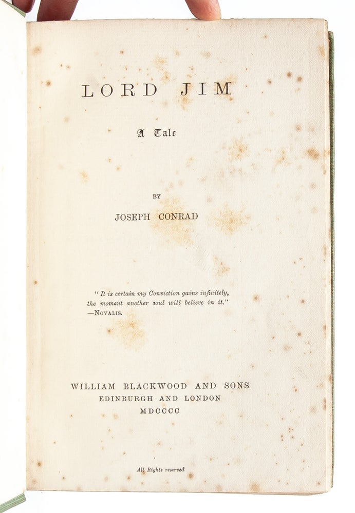 Lord Jim. A Tale