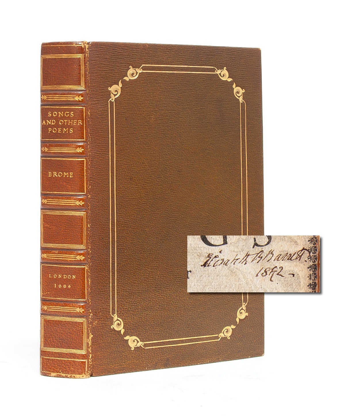 (Item #5152) Songs and Other Poems [EBB's copy]. Elizabeth Barrett Browning, Alexander Brome.
