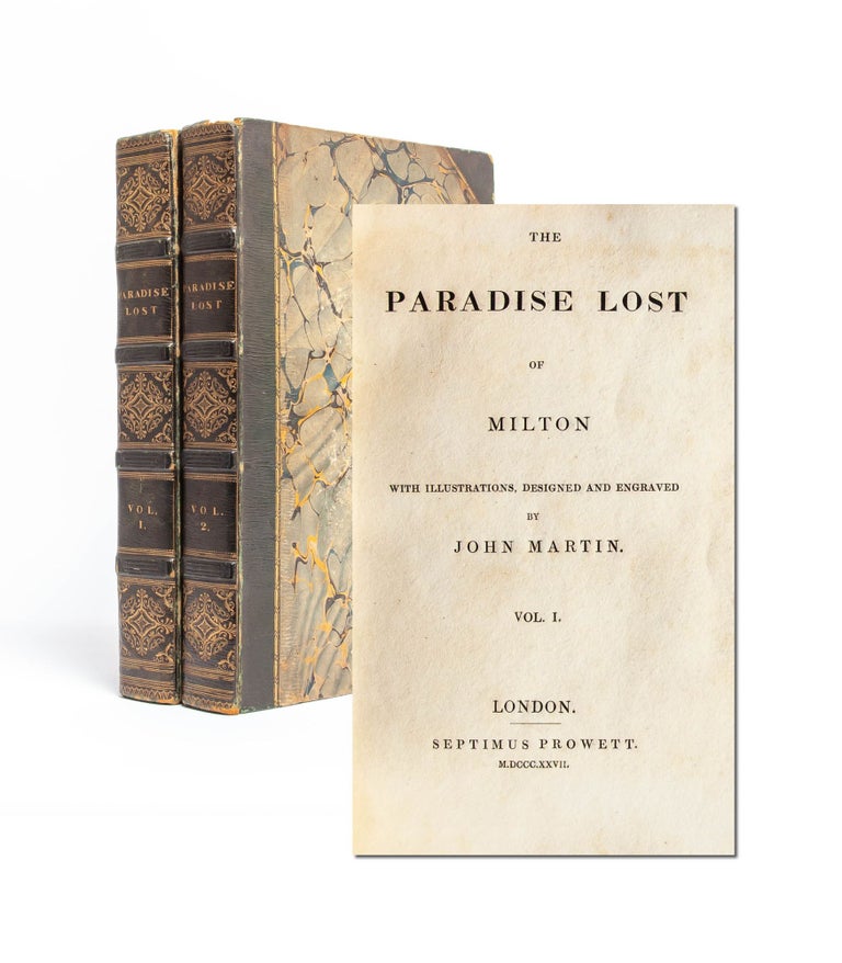 Item #5167) The Paradise Lost of John Milton (in 2 vols.). John Milton, John Martin