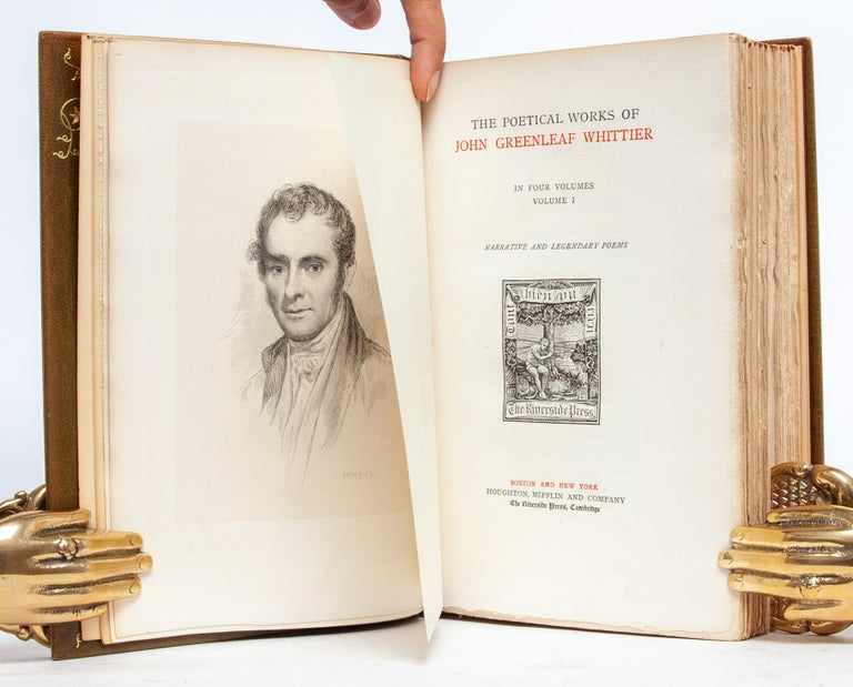 The Poetical Works of John Greenleaf Whittier [with] Life and Letters of... (Artist's Edition in 9 vols.)