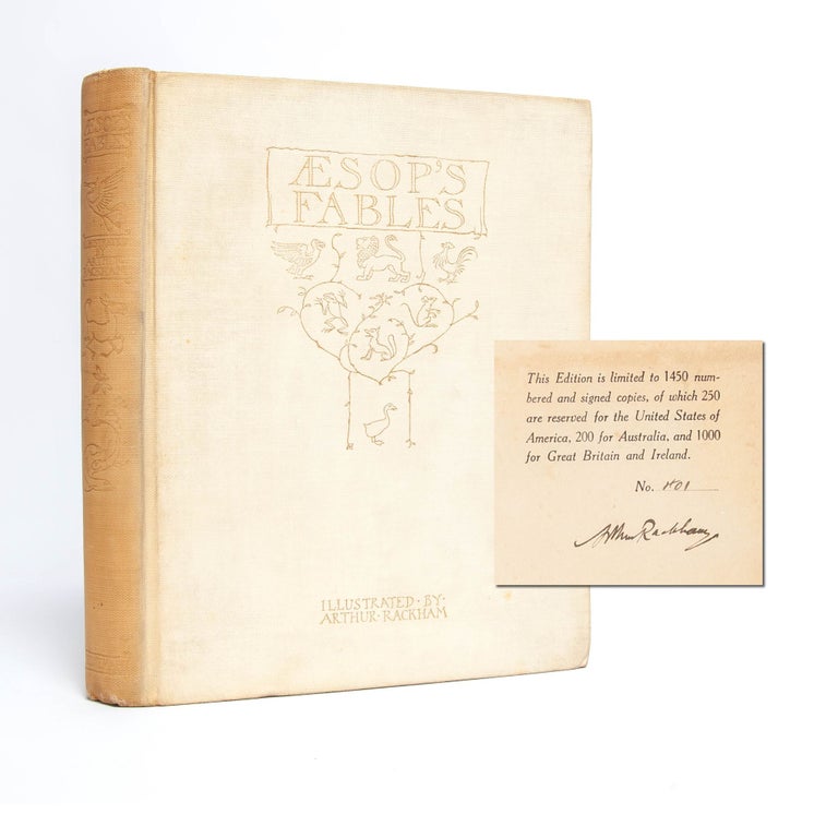 Item #5223) Aesop's Fables (Signed Limited Edition). Arthur Rackham, Vernon V. S. Jones