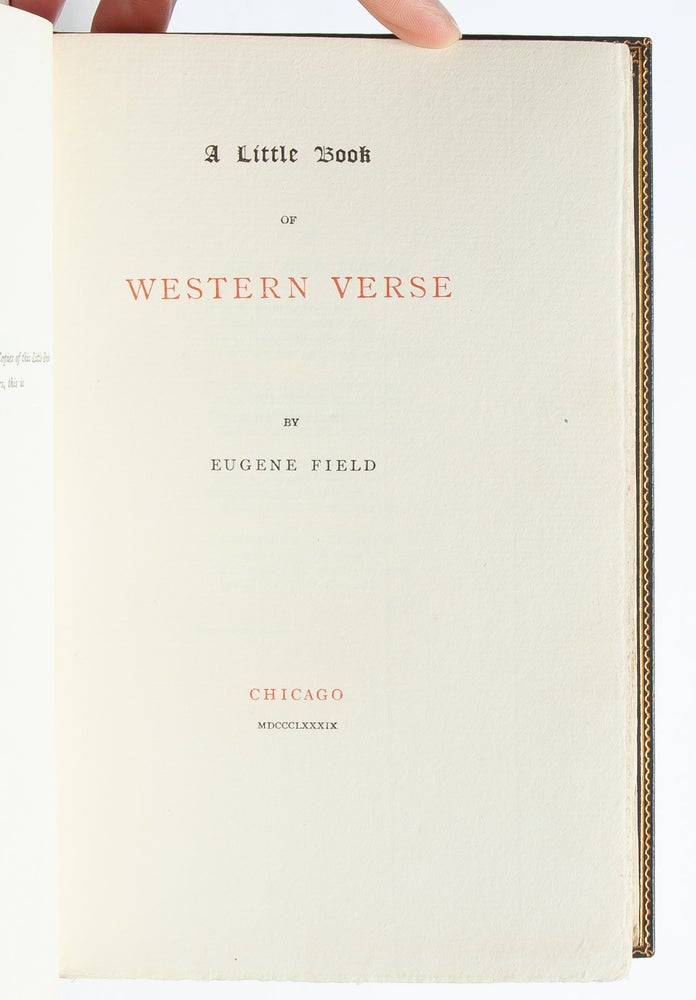 A Little Book of Western Verse (With Autograph Poem)