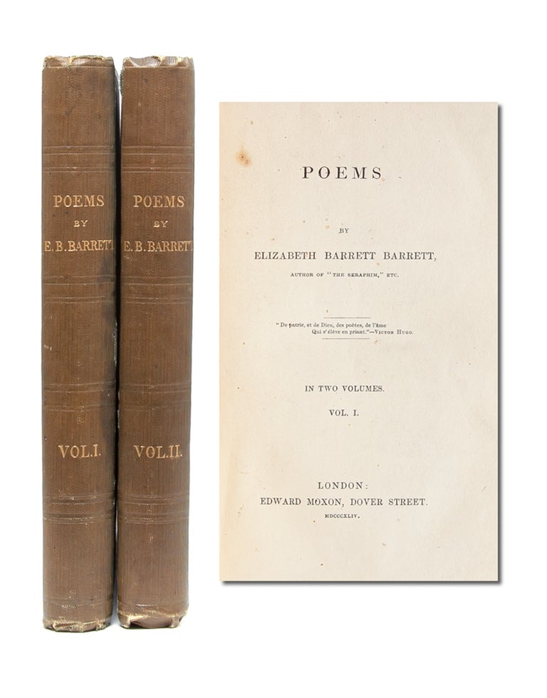 Item #5239) Poems. Browning, Elizabeth B. Barrett