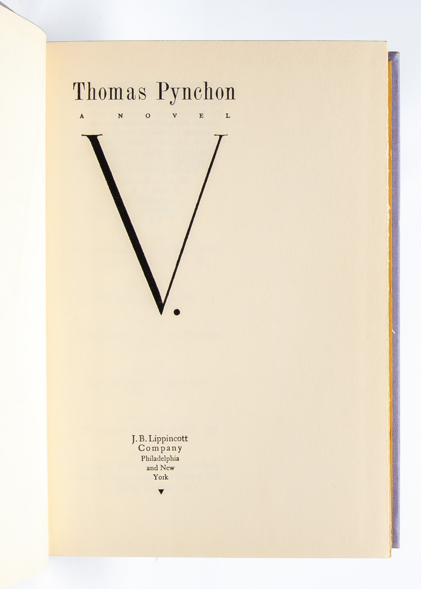 V | Thomas Pynchon | First Edition