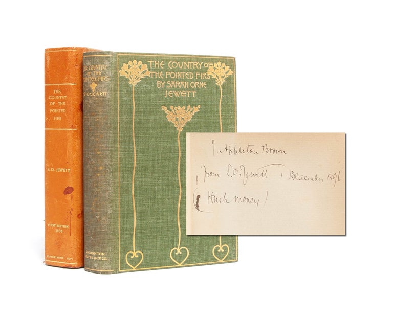 Item #5264) The Country of the Pointed Firs (Presentation copy). Sarah Orne Jewett