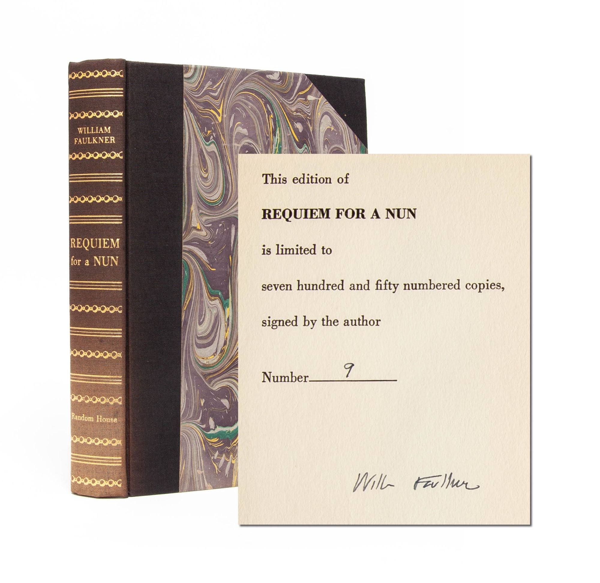 (Item #5272) Requiem for a Nun (Signed limited edition). William Faulkner.