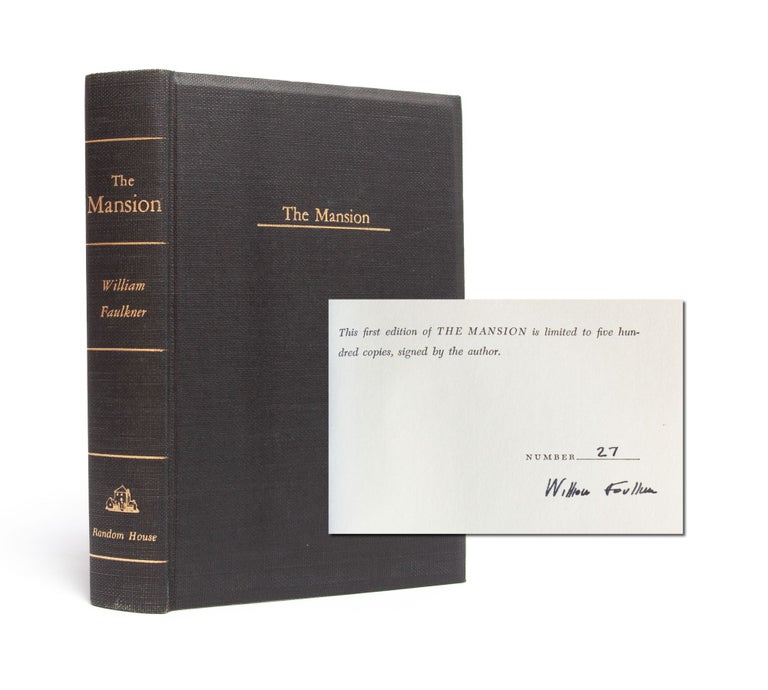 Item #5275) The Mansion (Signed limited edition). William Faulkner