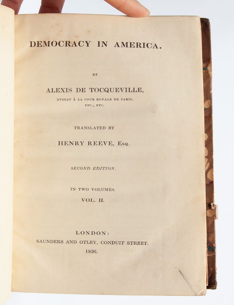 Democracy in America. Part the First