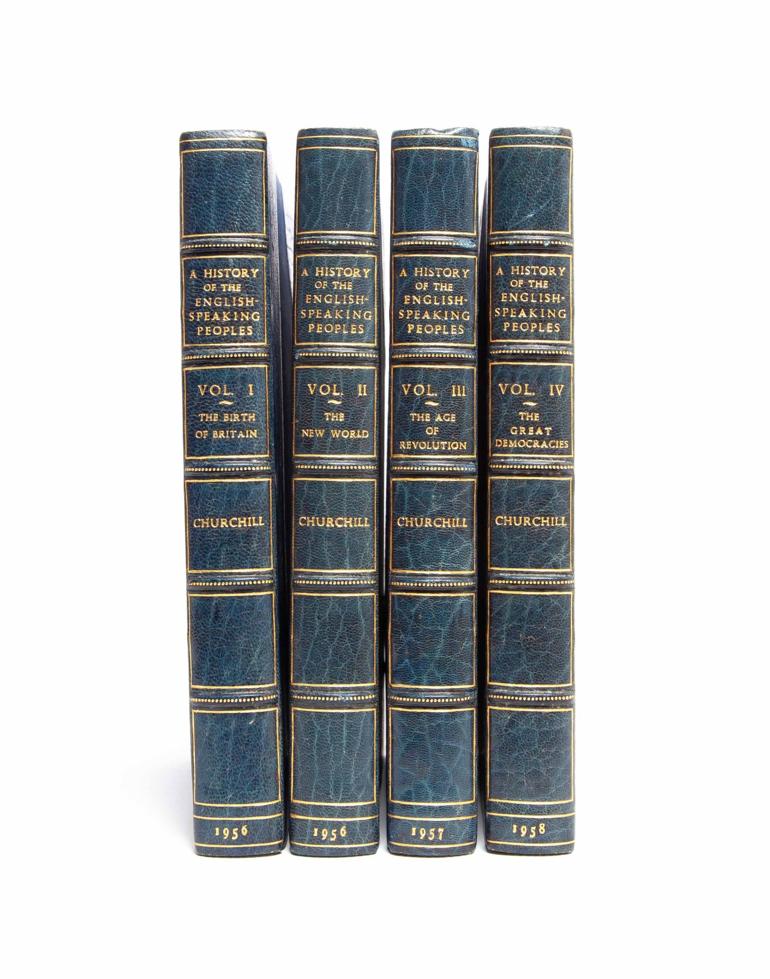 (Item #5331) A History of the English Speaking Peoples (in 4 vols.). Winston Churchill.