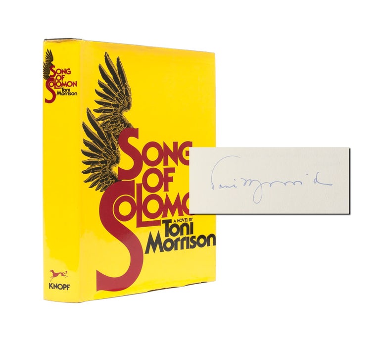 Item #5347) Song of Solomon (Signed First Edition). Toni Morrison