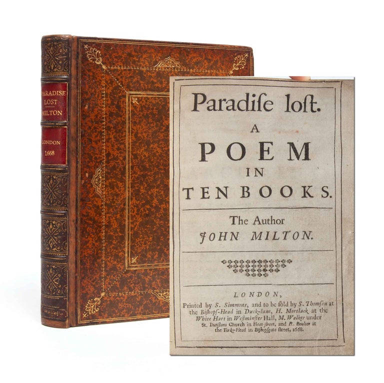Item #5392) Paradise Lost. A Poem in Ten Books. John Milton