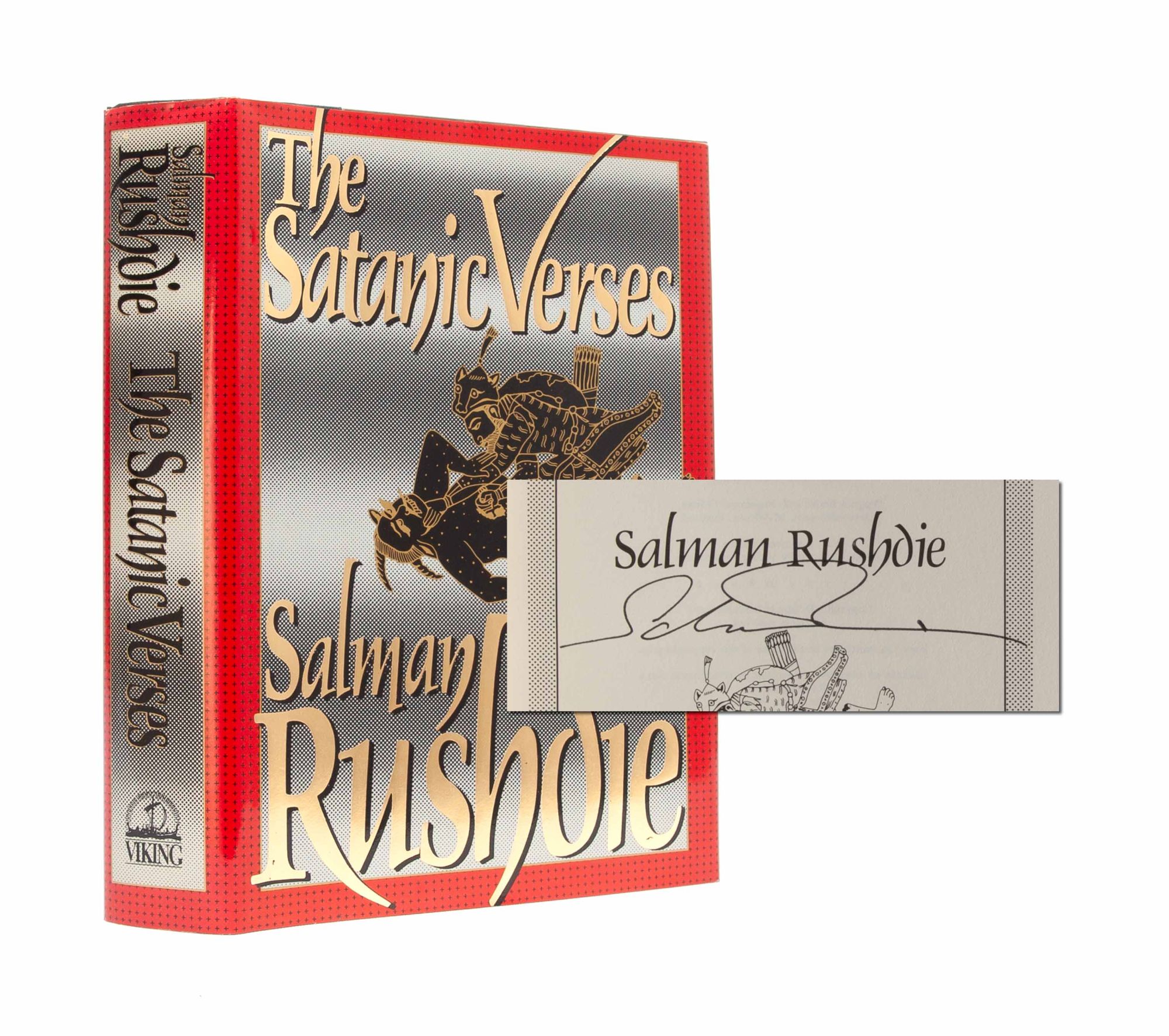 (Item #5414) The Satanic Verses (Signed First Edition). Salman Rushdie.