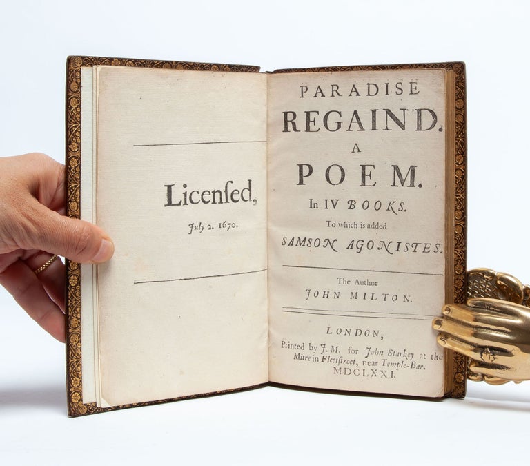Paradise Regain'd. A Poem. In IV Books. To which is added Samson Agonistes.