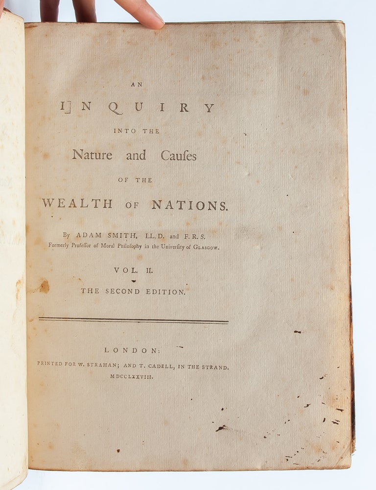 An Inquiry into the Nature and Causes of the Wealth of Nations