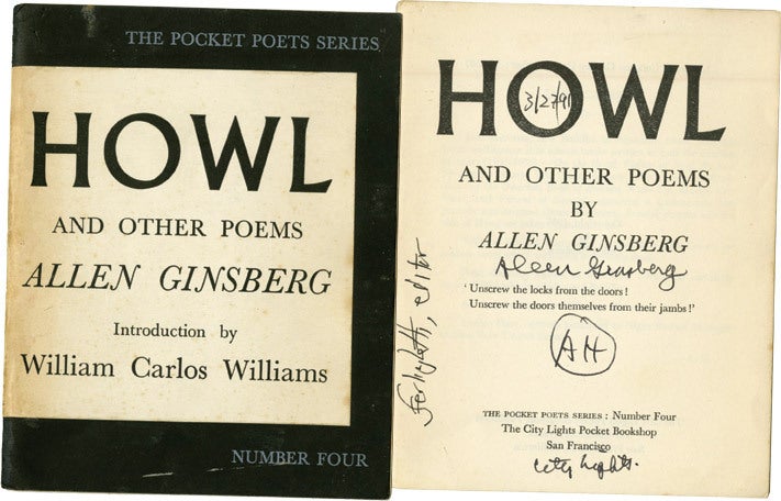 (Item #546) Howl (Signed First Edition). Allen Ginsberg, Lawrence Ferlinghetti.