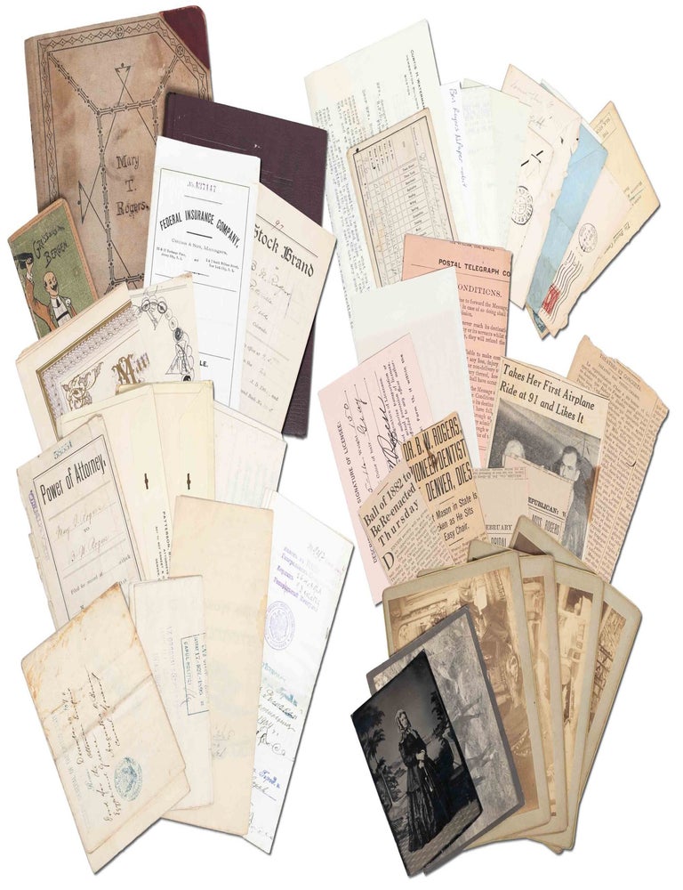 Item #5465) Collection Relating to the Financial Empire of a Woman & her Daughter. Financial...