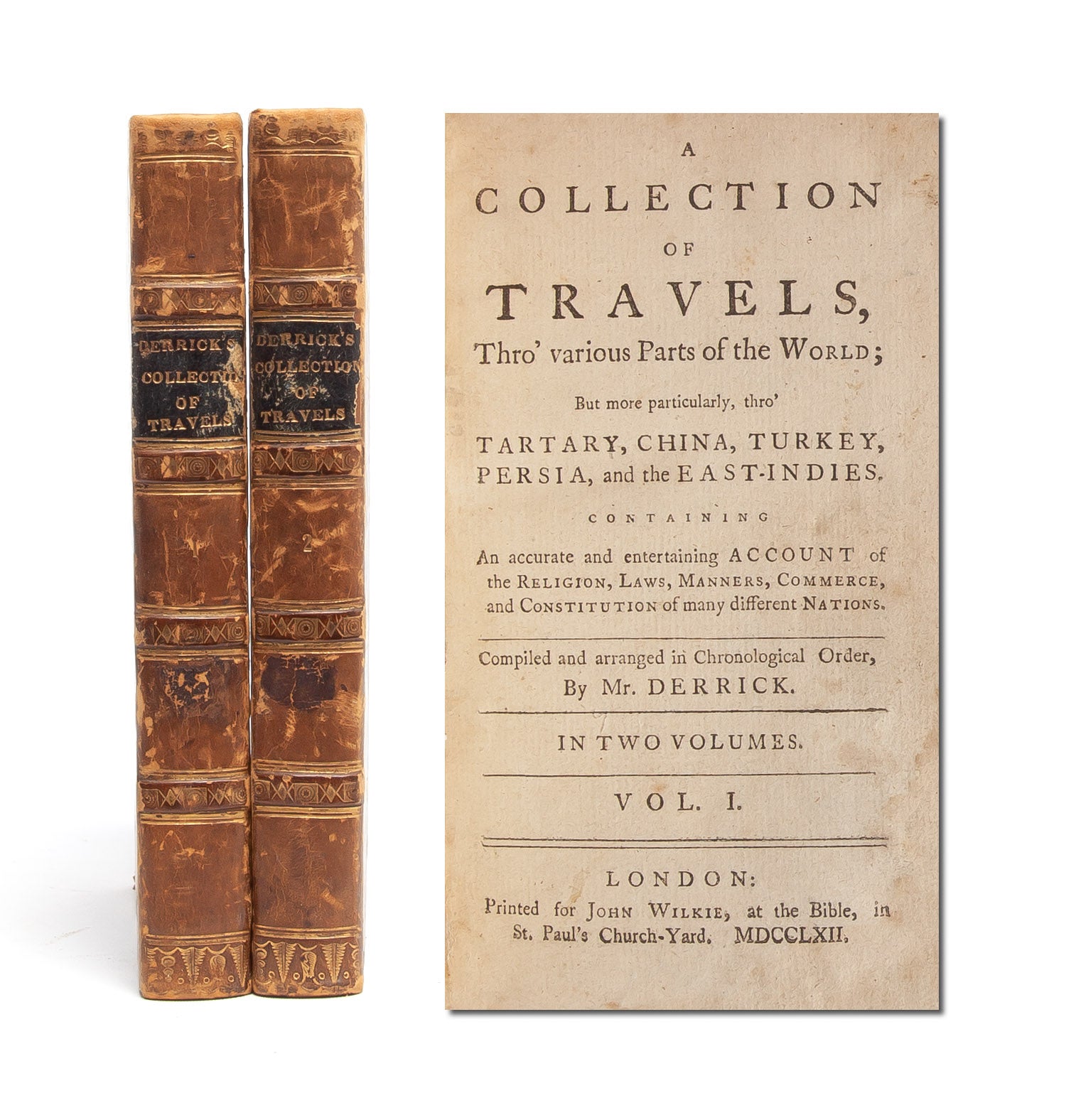(Item #5478) A Collection of Travels Thro' Various Parts of the World...Containing an Accurate Account of the Religion, Laws, Manners, Commerce, and Constitution of Many Different Nations (in 2 vols.). Erotic Literature, Samuel Derrick.