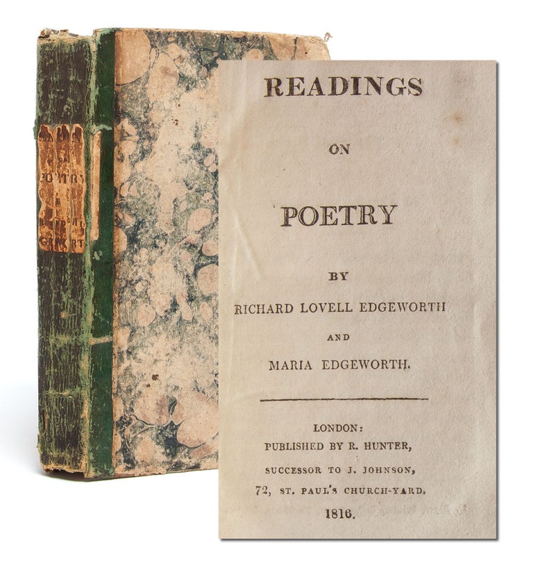 Item #5493) Readings on Poetry. Maria Edgeworth, and Richard Lovell Edgeworth