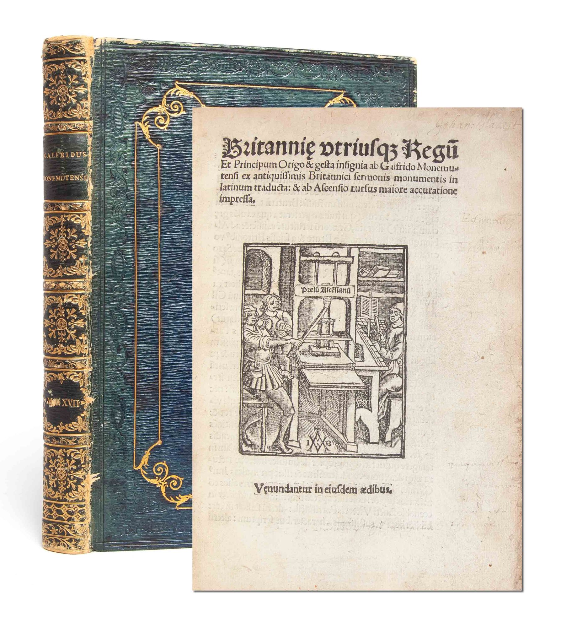 (Item #5543) Britanniae utriusque regum et principum origo. Geoffrey of Monmouth.