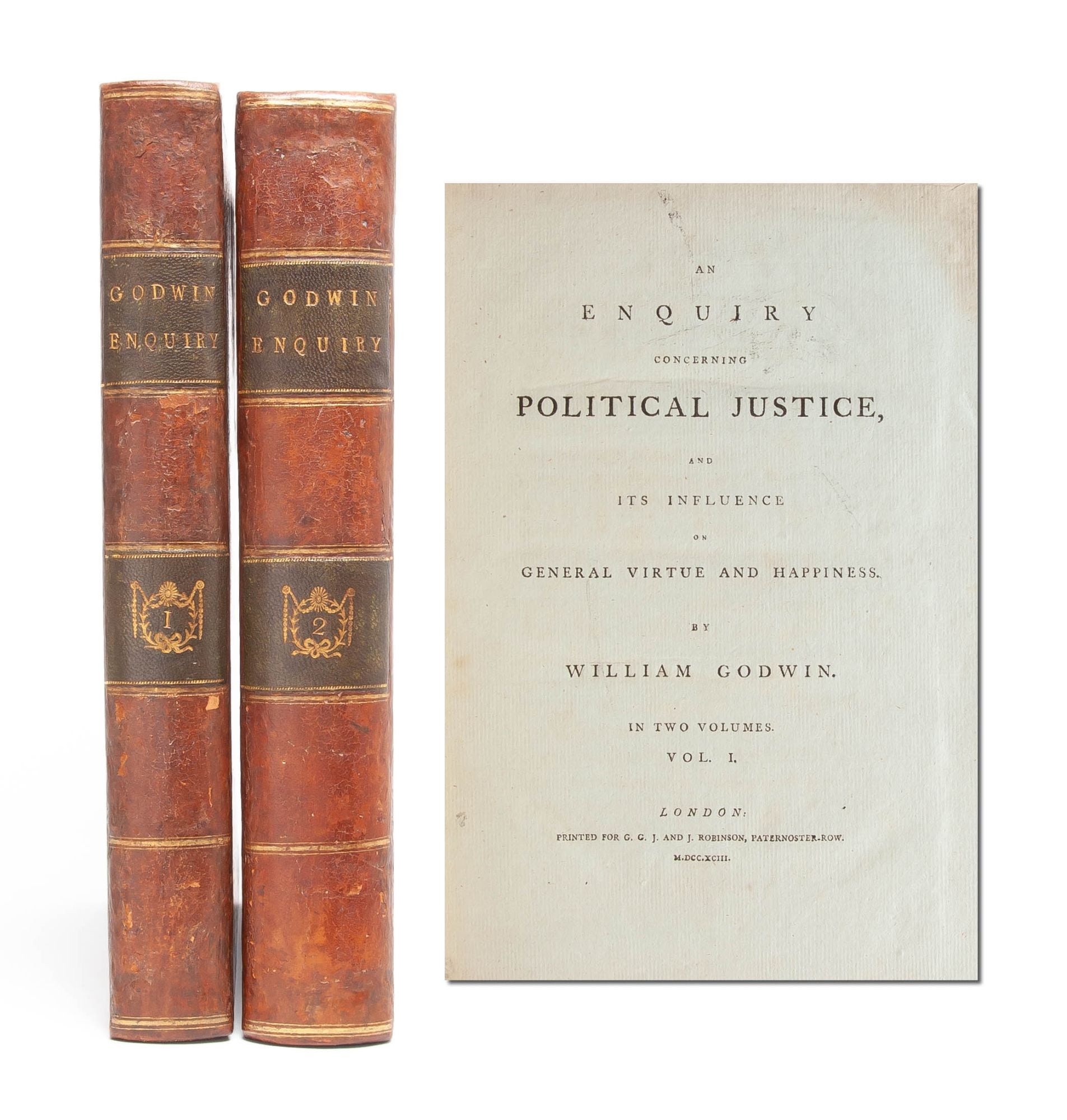 (Item #5603) Enquiry Concerning Political Justice. William Godwin.