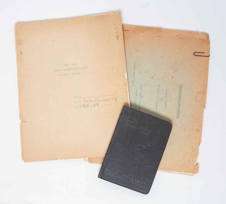 Item #5664) Collection of print and manuscript material documenting her time at Grambling...