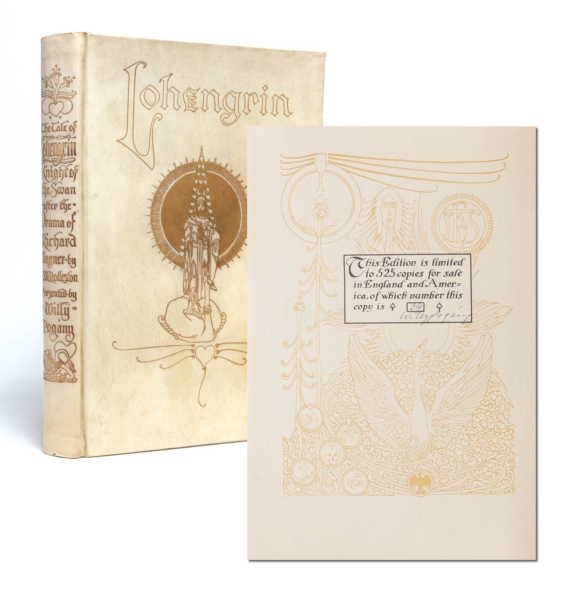 (Item #5692) The Tale of Lohengrin (Signed Limited Edition). Willy Pogany, Richard Wagner.