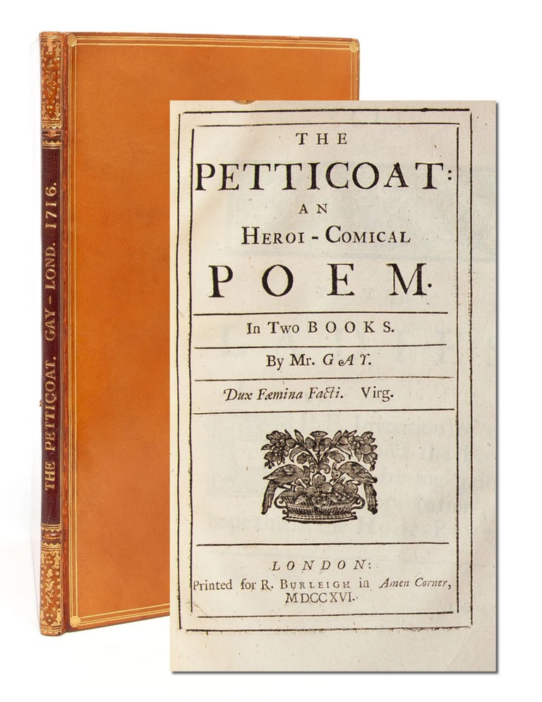 Item #5705) The Petticoat: An Heroi-comical Poem. In two books. Erotic Literature, Francis Chute