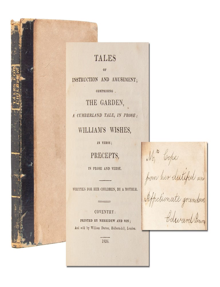 Item #5736) Tales of Instruction and Amusement (Family association copy). Jane Bourne