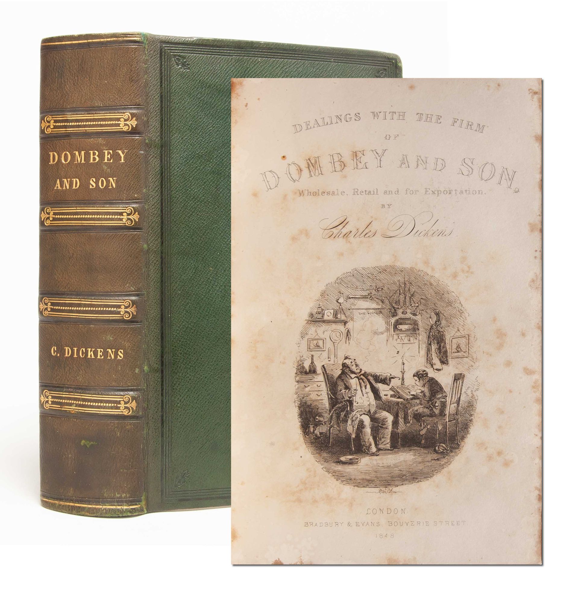 (Item #5741) Dombey and Son (Extra-illustrated). Charles Dickens.