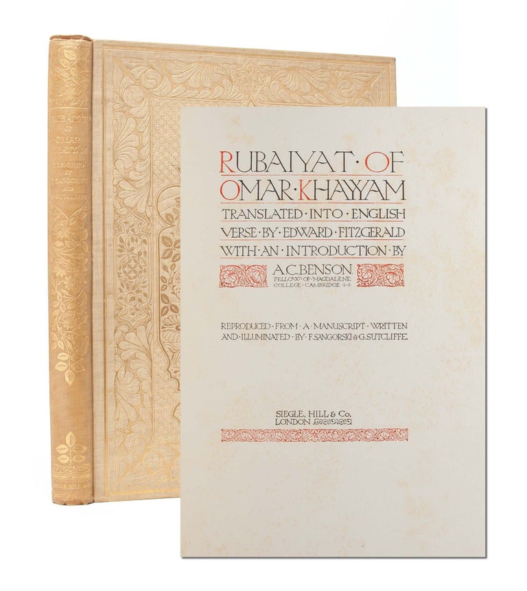 Item #5757) Rubaiyat of Omar Khayyam. Edward Fitzgerald, Sangoski and Sutcliffe
