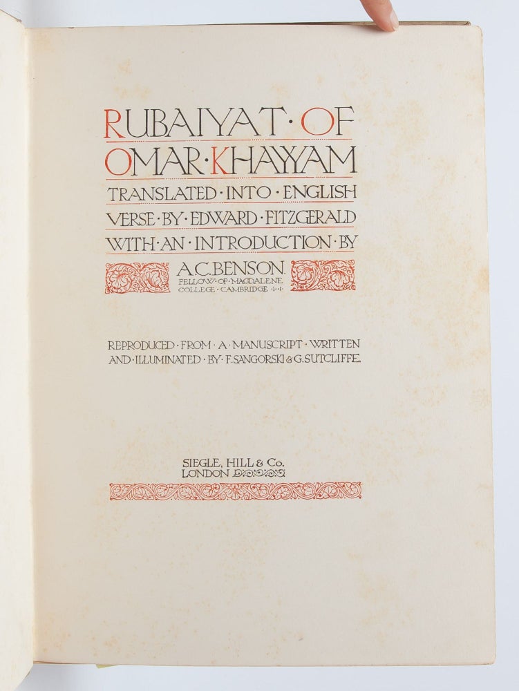 Rubaiyat of Omar Khayyam