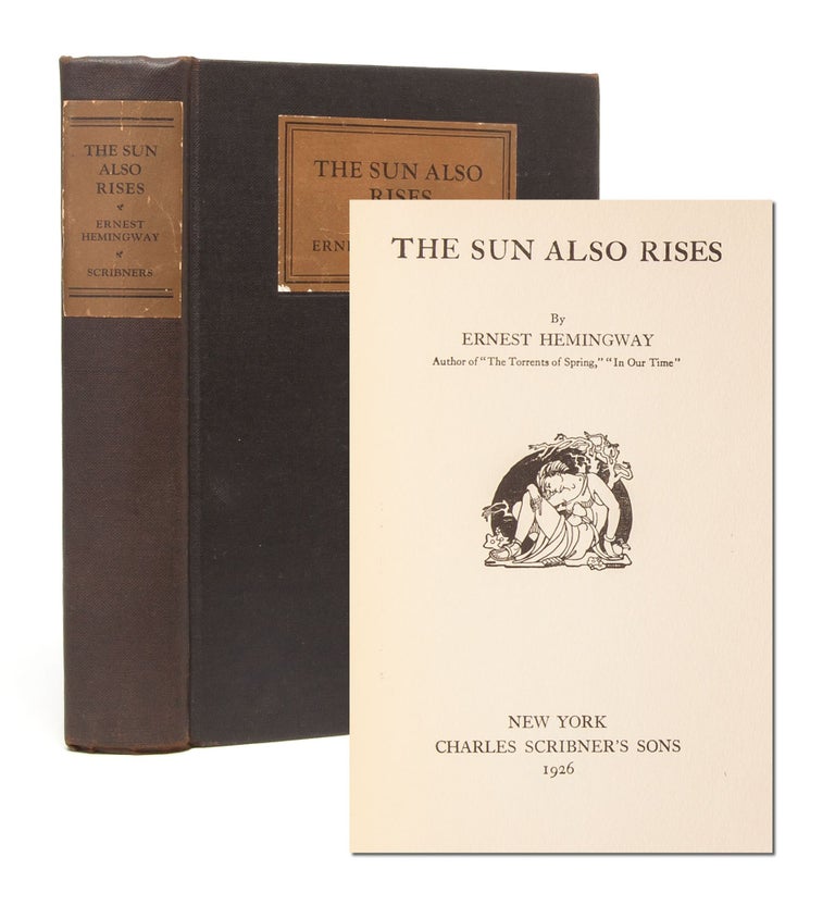 Item #5781) The Sun Also Rises. Ernest Hemingway